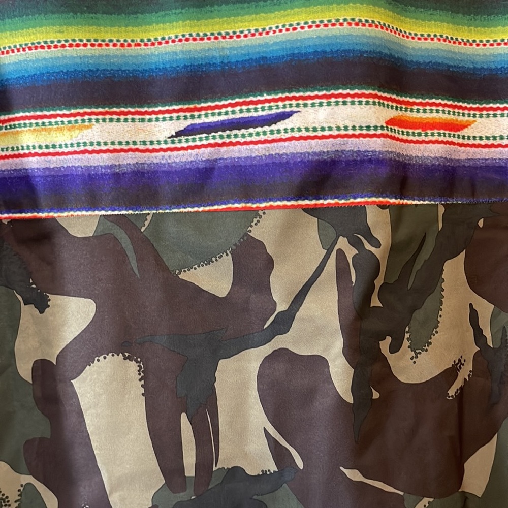 Men's Polo Ralph Lauren Cami Southwestern Serape Jacket RRL Beacon Rugby Hood - Picture 7 of 8